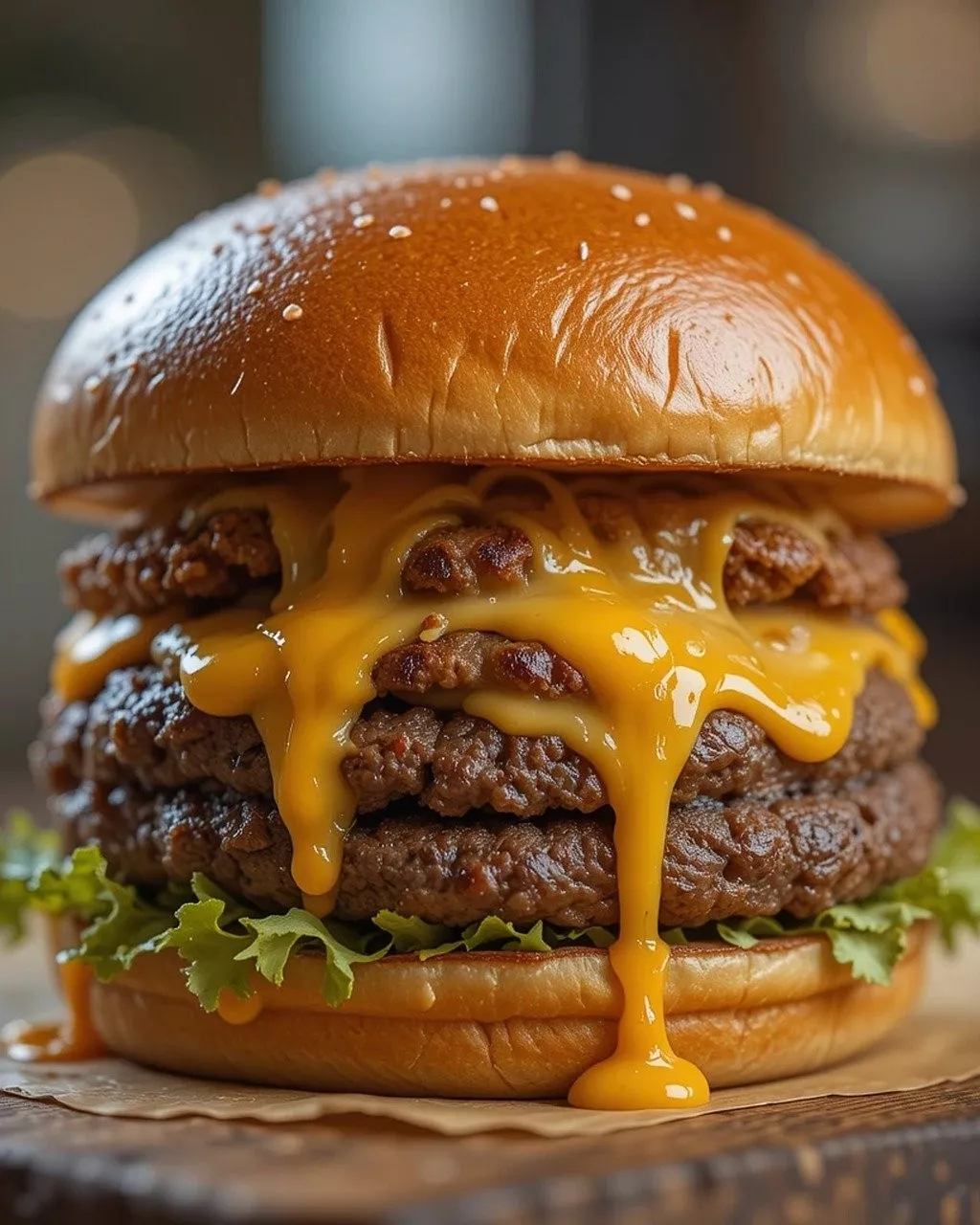 Flame-grilled burger fresh off the grill at Tollbar Grill & Pizza